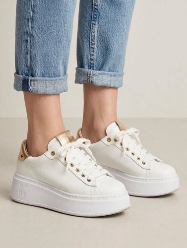 Gio sneakers donna bianche - donna, bianche/oro
