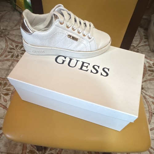 Guess sneaker donna bianco oro - donna,